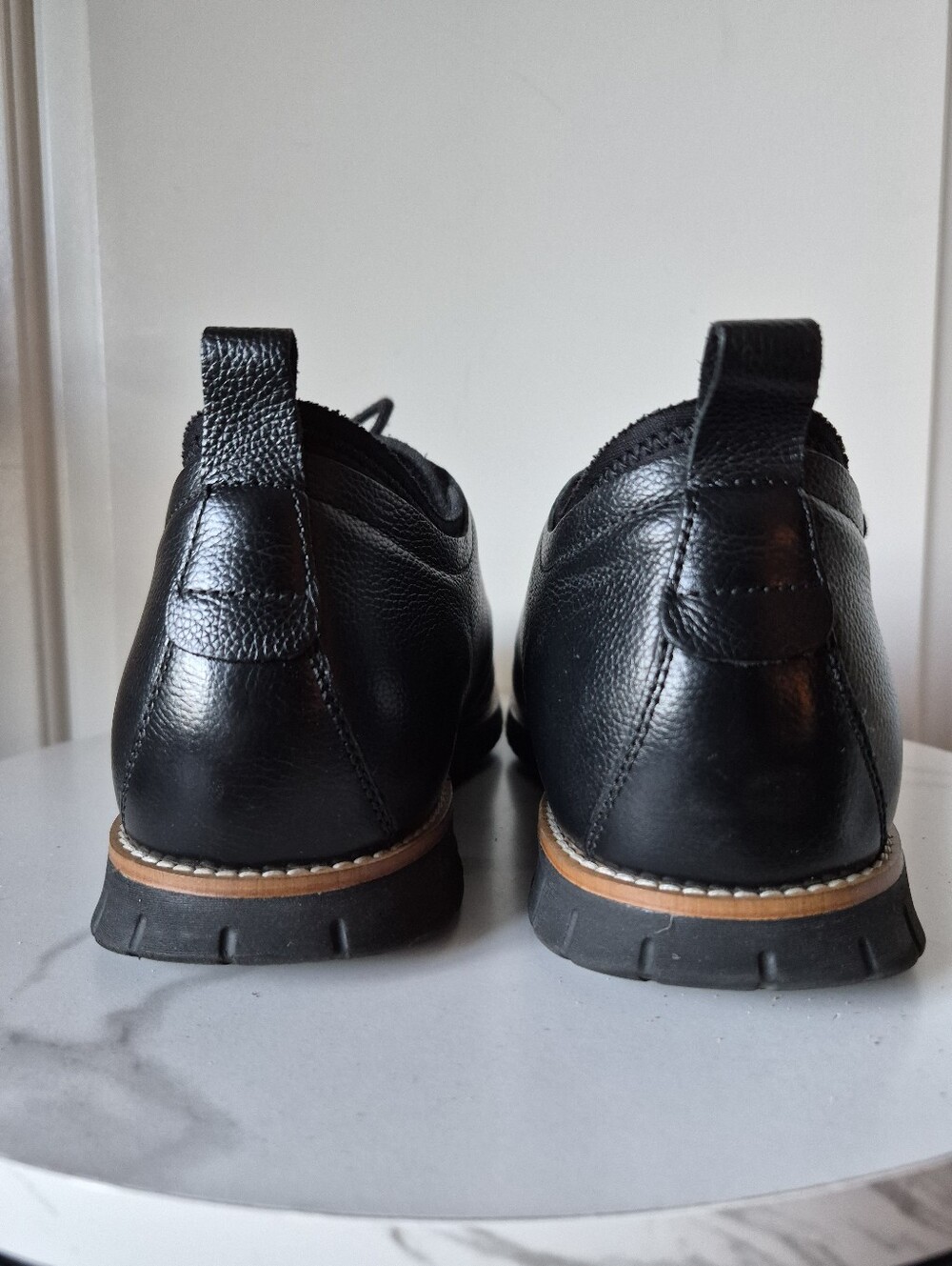Hush Puppies Black Lace-Up Oxford Style Dress Casual Shoes Mens Size 11 - Picture 7 of 12